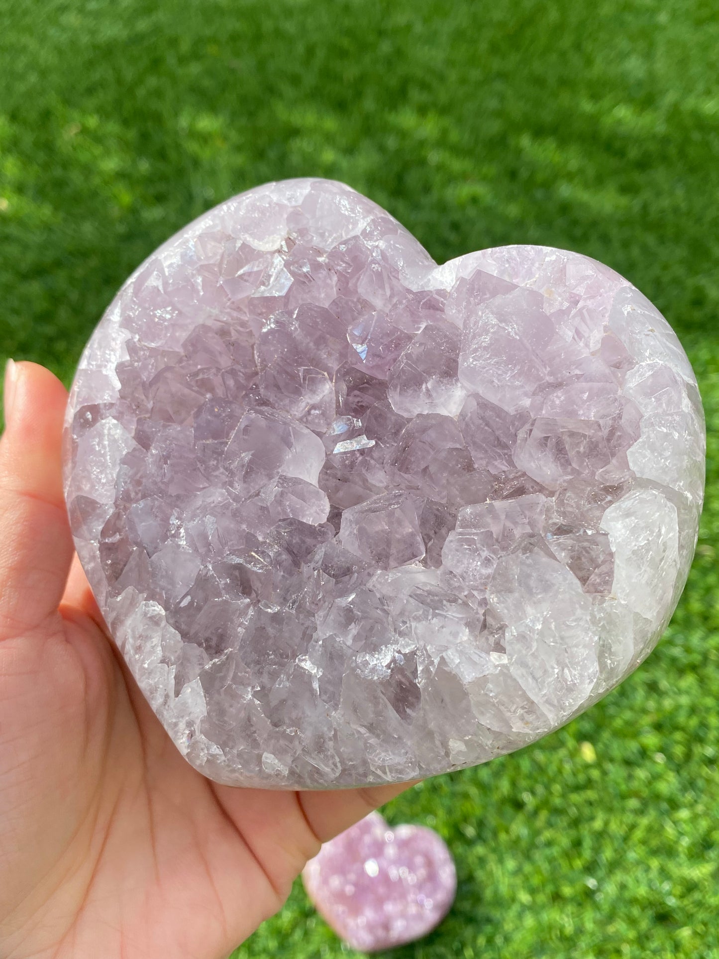 Big Size Natural RARE Amethyst Raw Rock Heart Crystal Quartz Meditation Healing,Druzy Agate Heart Shape Stone,Valentine's Day Gift