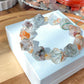 Four Season garden quartz PHANTOM CRYSTAL, Multi-color Phantom Quartz bead bracelet 12mm 13mm