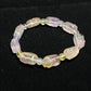Natual cuty fluorite hand Sculpture  crystal shoes shape bead bracelet