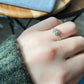 Top Gem Grade India Rainbow moonstone Sterling silver adjustable Ring