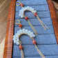 Natural Freshwater pearls Traditional chinese Opera Daomadan Head shape dangle drop earring,handmade earring, gift for her