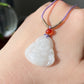 Make Friend Price Natural Hetian White Jade White Nephrite Friendship Nacklace Best Gift for her,gift for Mom,gift for kids