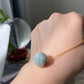 Natural A Donut Hetian Jade,serpentine JadeAdjustable Necklace,Peace Buckle,handmade necklace