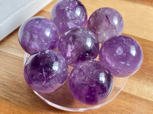 Natural Amethyst Sphere,Quartz Crystal Ball,Mineral Specimen,Divination Ball，Prophecy Ball crystal point