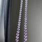 Rare High Clear Natural Lavender Milky Amethyst gradient Change color mix size Bead Necklace 6-14MM