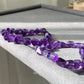 Rare Natural Hight Grade Dark Purple Amethyst,Deep purple Irregular Nugget Bead Bracelet