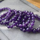 AAAAA High Quality Natural Deep purple  Amethyst Uruguay round meditation bracelet,protective ,nobility 10mm,11mm,12mm,13mm,16mm