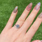 Brilliant cut Moissanite 2 CT. certified sterling silver Star Heart prong Moissanite ring,gift for her,anniversary gift