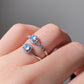 Top Gem Grade India Rainbow moonstone Sterling silver adjustable Ring