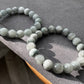 10mm+ Hight Rare grade Natural Gray Blue Rutilated Quartz smooth round Bead bracelet, gift for her , gift for him
