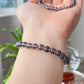 Andes Mts. Hight Grade Natural Clear Grey Andesine Labradorite round  bead bracelet 7mm