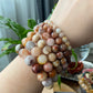 Natuarl Red Brown caramel Rutilated Quartz,Rabbit hair Crystal Round Beaded Bracelet 7mm/9mm/10mm/11mm/12mm