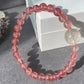 “Love Surround”Natural Tourmaline,Cordierite,Iolite,Aquamarine,Strawberry quartz,Citrine,Rutilated Quartz,Kunzite Couples Bracelet,Valentine's Day Gift