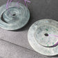 Natural Rare Green Mica Quartz Crystal Double Donut Circle Ring Pendant