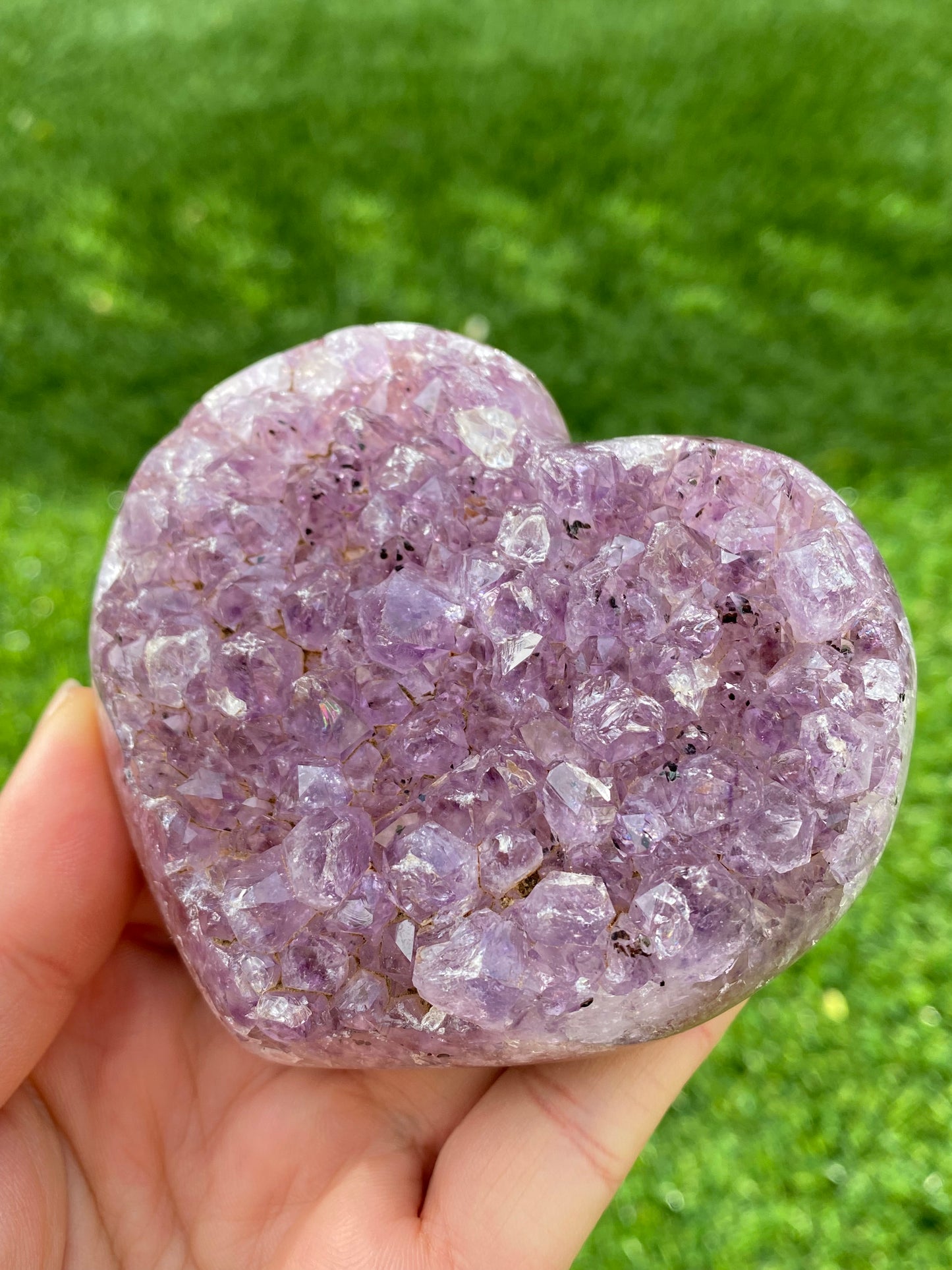 Big Size Natural RARE Amethyst Raw Rock Heart Crystal Quartz Meditation Healing,Druzy Agate Heart Shape Stone,Valentine's Day Gift