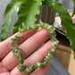 Natural Raw Rock Green Tsavorite irregular shape Gemstone Garnet Beaded Bracelet Necklace,gift for her,gift for him