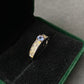 handmade Natural Tanzanite sterling silver open ring，adjustable ring 14KGF,Engagement Bridal Promise Ring Ring,