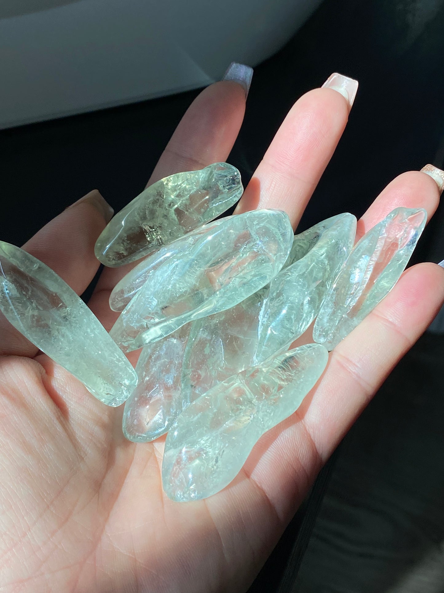AAAA Clear grade Natural raw light green Beryl ,clear Berylite,good for pendant