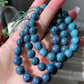 High Grade Raw Red Green Epidote gemstone green treasure ruby zoisite smooth round bead bracelet 9mm 10mm 11mm 12mm 13mm