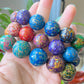 Museum of Art China  lacquer Coated on black and ebony and mother of pearl Bead Bracelet