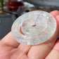 Natural Rare Green Mica Quartz Crystal Double Donut Circle Ring Pendant