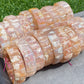 AAAA Clear colorful  Grade Nature Sakura Agate cherry blossom flower agate Rectangle bangle bracelet,gift for her