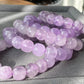 Natural Amethyst Light Purple ,Violet,Lavender,Purplevine,Trendy Purple tone short barrel Bracelet