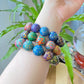 Museum of Art China  lacquer Coated on black and ebony and mother of pearl Bead Bracelet