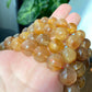 Top Grade Latte gold Coffee Rutilated Quartz,  wealth, health,block bad energies round bead bracelet 10mm,12mm,13mm