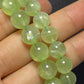 Top grade clear grape crystal Prehnite 7mm 9mm+ 10mm+ bead bracelet smooth round