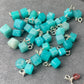 3 pieces Natural watermelon Tourmaline，Cube Amazonite,Donut Ring Purple Lithium,Kunzite Removable Charm Dangle Pendant