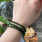 AAAAA Rare Genuine Natural High grade clear Green Diopside Chrome pefect round bead bracelet