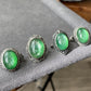 Green Mica LEPIDOLITE Crystal Vintage style Adjustable Ring big Oval Shape