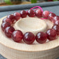AAAA Natrual Pigeon's Blood strawberry quartz with full shinning seeds round bead bracelet,handmade bracelet 10MM