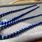 Natural Lazurite Lapis Lazuli Deep Blue less white Mixed size Bead Healing Crystal Necklace  4.7-13.5MM