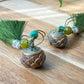 Hand Carving Natural wood Hollow see though Fragrance Balm Extensioner Hanger Diffuser