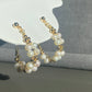 Natural Fresh water Pearls 14k gold filled wire pearl hoop princess earrings