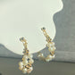 Natural Fresh water Pearls 14k gold filled wire pearl hoop princess earrings