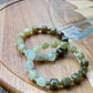 Noble green square shape Tsavorite  gradient bead bracelet8mm/9mm gift for her