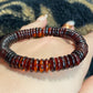 Natural Myanmar Blood amber saucer shape handmade bracelet,gift for her,gift for him