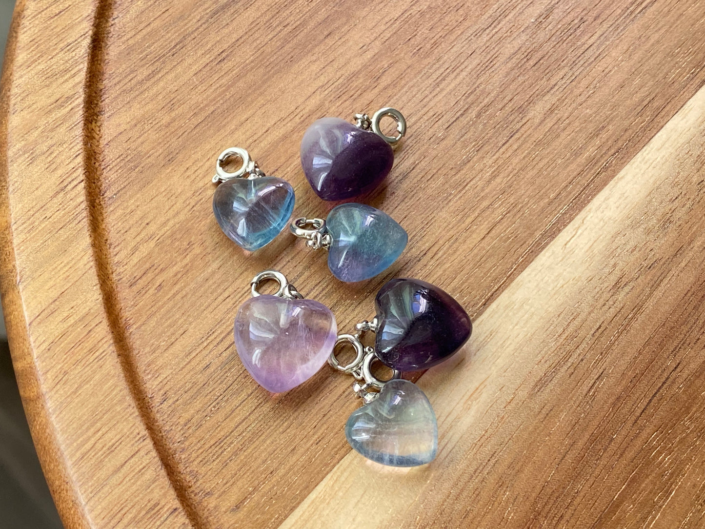 Natural Unicorn Fluorite hand Sculpture head shape pendant necklace