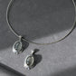 Libyan Desert Glass Pendant - Sterling Silver Healing Crystal Elegance