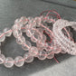 High Grade Star Rose Quartz,Hexagram Fire Rose Quartz,Fire Element Crystal,Pink Heart Chakra Round Beaded Bracelet