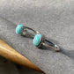 Genuine Natural Larimar Raw Larimar statement gemstone oval shape Sterling Silver women men ring
