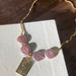 Natural Freshwater super shinning Purple Pink Baroque Pearls Mid-century  Queen Pendants Necklace,gift for her,gift for Princess
