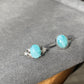 Genuine Natural Larimar Raw Larimar statement gemstone oval shape Sterling Silver women men ring