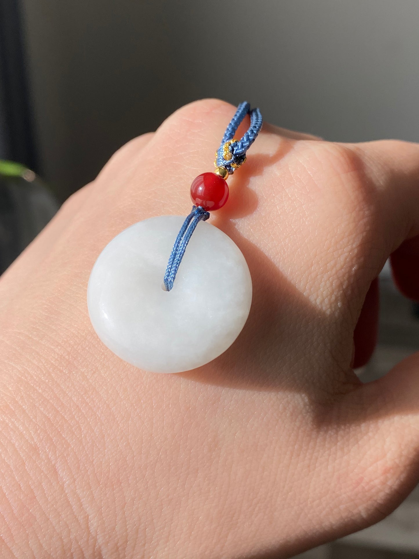 Make Friend Price Natural Hetian White Jade White Nephrite Friendship Nacklace Best Gift for her,gift for Mom,gift for kids