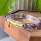 Natural Amethyst Bamboo Butterfly Hanfu made to order bracelet,Valentine Gifts 7mm+