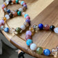 ALL in One Tsavorite,chalcopyrite in quartz，Blonde crystal，Purple Lithium，Larimar，Rhodonite，blue needle