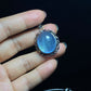 Nature Big Aquamarine Oval shape vintage setting pendant collar Boho Charm Necklace,March Birthstone